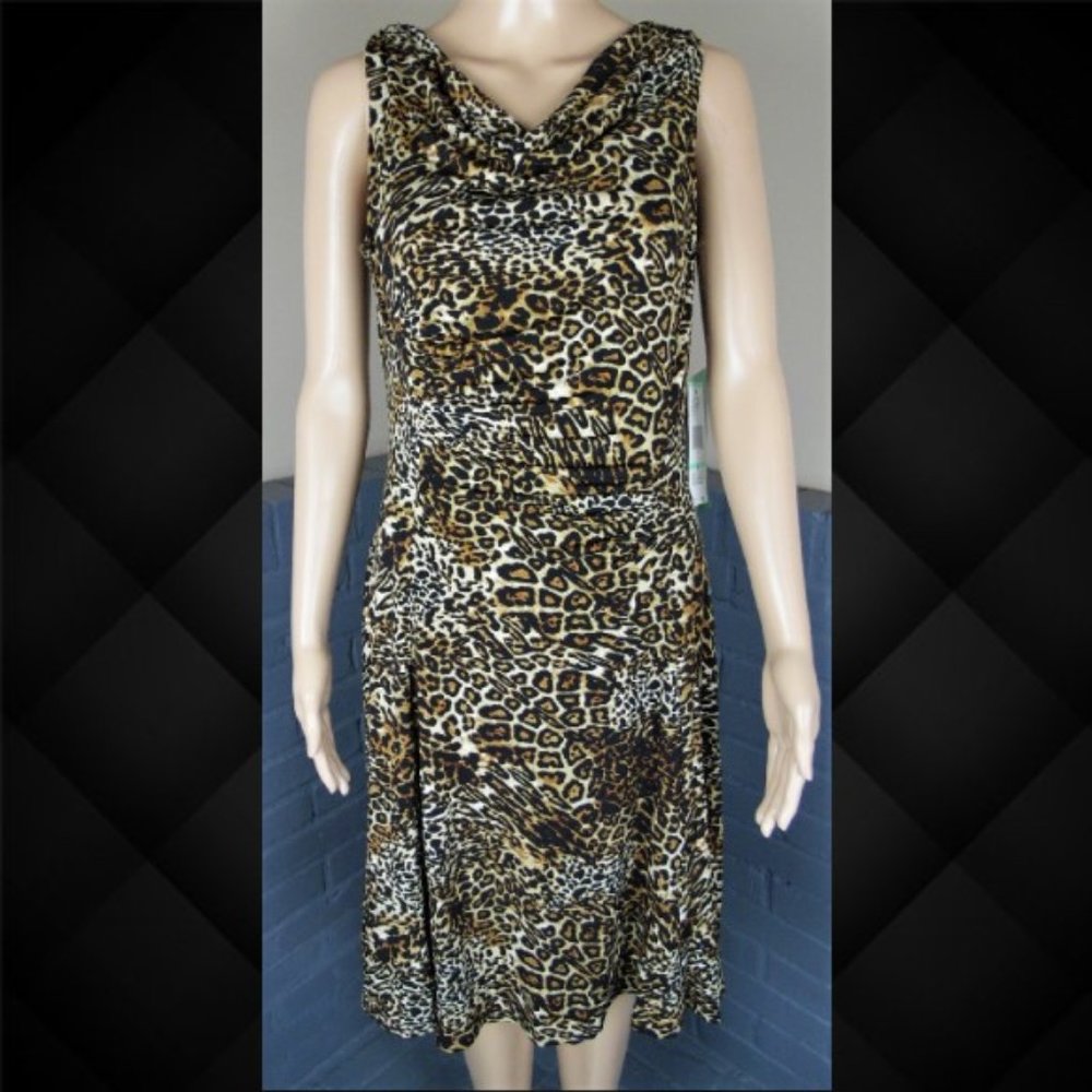 Jones Wear Leopard Print Dress Size 8